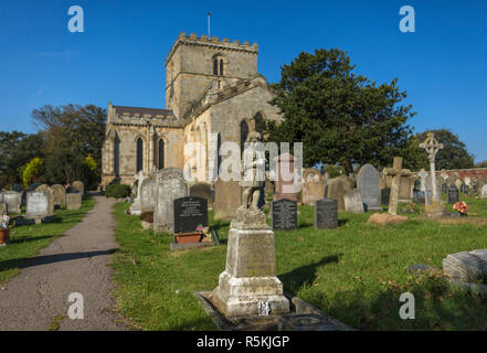 St. Oswalds Kirchhof in Brampton. Stockfoto