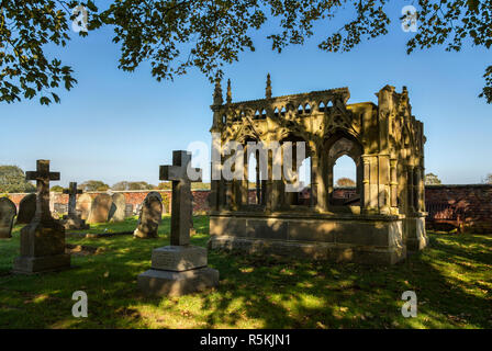 St. Oswalds Kirchhof in Brampton. Stockfoto