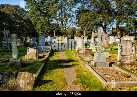 St. Oswalds Kirchhof in Brampton. Stockfoto