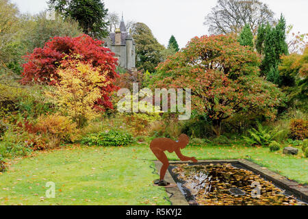 Herbst Blick auf ascog Halle Garten und in der Nähe von Fernery Rothesay auf der Isle of Bute, Argyll, Schottland. Stockfoto