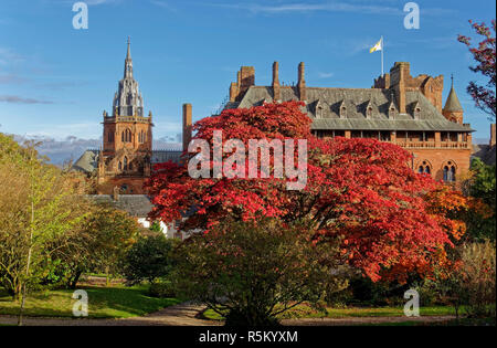 Mount Stuart, eine Gotische viktorianischen Herrenhaus in der Nähe von Rothesay auf der Isle of Bute, Argyll und Bute, Schottland, Großbritannien Stockfoto