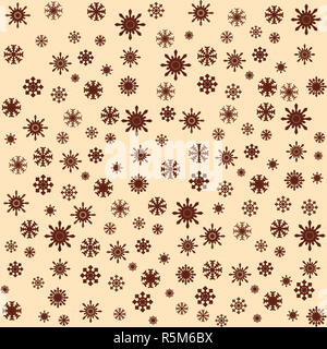 Weihnachten Schneeflocken nahtlose Hintergrund. Stockfoto