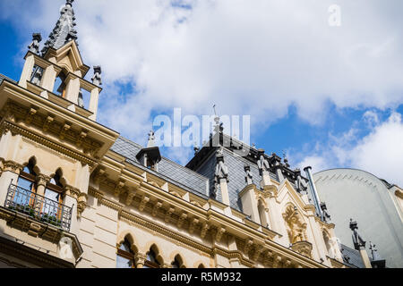 Alte Gebäude in der Innenstadt von Bukarest, Rumänien Stockfoto