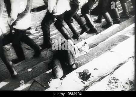 Szene aus dem Film Panzerkreuzer Potemkin von Sergej Eisenstein. Museum: private Sammlung. Autor: anonym. Stockfoto