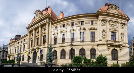 September 22, 2017, Bukarest/Rumänien - die Rumänische Nationalbank (BNR) in einem alten Gebäude in der Altstadt untergebracht Stockfoto