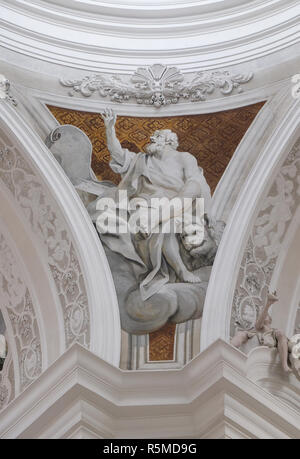 Saint der Evangelist Markus, Fresken von Cosmas Damian Asam in die Basilika von St. Martin und Oswald in Weingarten, Deutschland Stockfoto