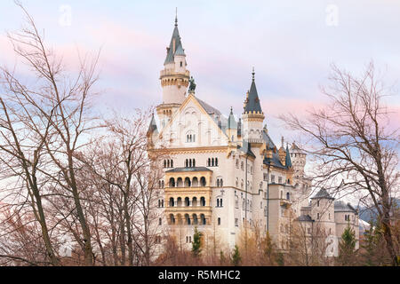 Märchenschloss Neuschwanstein, Bayern, Deutschland Stockfoto