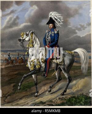 König Wilhelm I. von Württemberg (1781-1864). Museum: Russian State Library, Moskau. Autor: Adam, Albrecht. Stockfoto