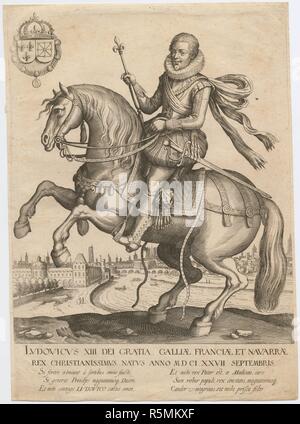 Porträt von Ludwig XIII. von Frankreich (1601-1643). Museum: private Sammlung. Autor: Weiss, Robert,. Stockfoto