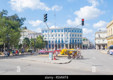 Street Scene, im zentralen Teil von Havanna Kuba. Stockfoto