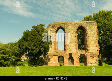 Schöne Caludon Schlosspark, Coventry, Vereinigtes Königreich Stockfoto