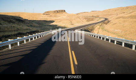 Eastern Washington Desert Highway Lyons Ferry Road Stockfoto