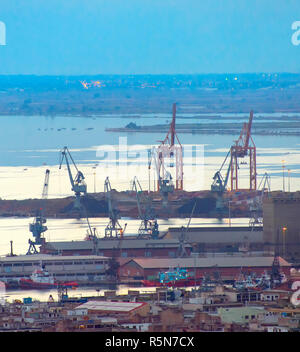 Hafen von Thessaloniki. Griechenland Stockfoto