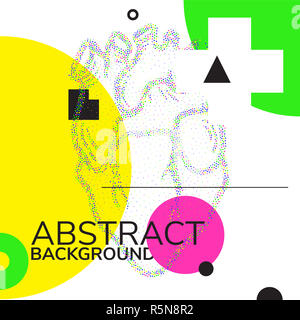 Herz Plakat Hintergrund Stockfoto