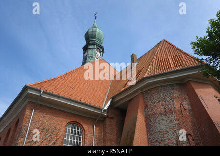 Kirche von St. Bartholomäus in wesselburen Stockfoto