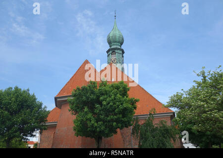 Kirche von St. Bartholomäus in wesselburen Stockfoto