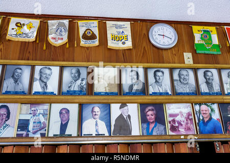 Florida Key Largo Florida Keys, US Highway Route 1, Overseas Highway, Lion's Club, Serviceorganisation, Freiwillige Freiwillige ehrenamtliche Helfer ehrenamtliche Helfer Stockfoto