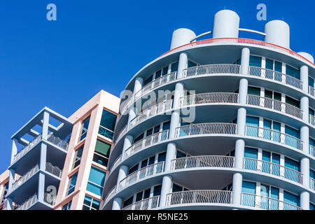 Miami Beach Florida, 1500, Ocean Drive, Michael Graves Gebäude, Eigentumswohnung Eigentumswohnungen Eigentumswohnungen Wohnhäuser Wohnung Wohnungen Wohnung fl Stockfoto