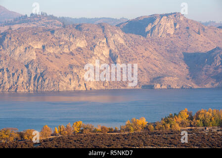 Franklin Roosevelt Lake, einem Vorratsbehälter auf dem Columbia River in Washington. Stockfoto