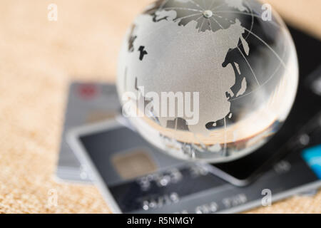 Global Payment Konzept Stockfoto