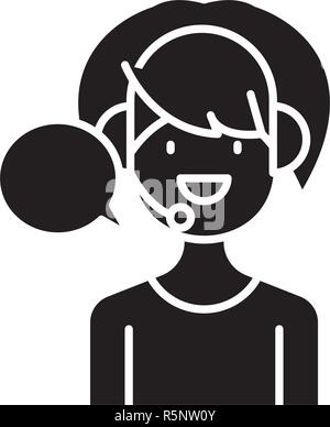 24-Stunden Support schwarzes Symbol, Vektor Zeichen auf isolierten Hintergrund. 24-Stunden Support Konzept Symbol, Abbildung Stock Vektor