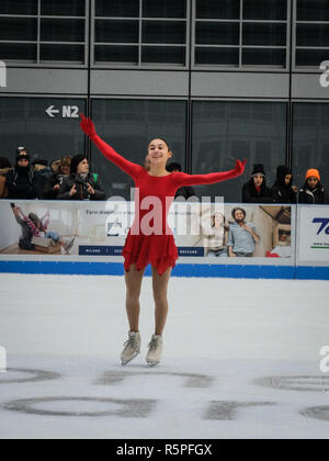 Foto LaPresse - Matteo Ecke 02/12/2018 Milano, Italia Cronaca pista di pattinaggio Inaugurazione ed esibizione atlete della Nazionale in Piazza Citt&#xe0; di Lombardia Stockfoto