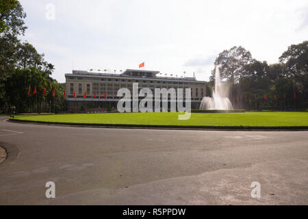 Palast der Wiedervereinigung in Ho Chi Minh City, Vietnam Stockfoto