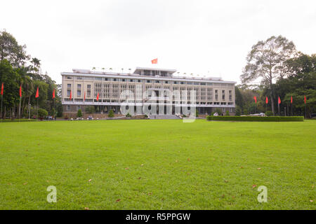 Palast der Wiedervereinigung in Ho Chi Minh City, Vietnam Stockfoto