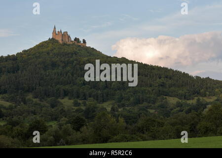 Burg Hohenzollern bei Hechingen in baden wÃ¼rtemberg Stockfoto