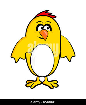 Cartoon Ostern Huhn Vektor symbol Icon Design. Stockfoto