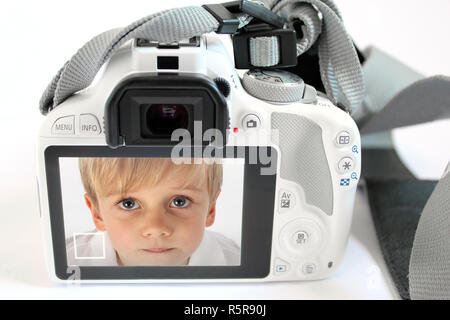 Kamera digitale slr Spiegelreflexkamera weiß Stockfoto