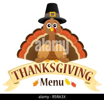 Thanksgiving Menü Thema Bild 1 Stockfoto