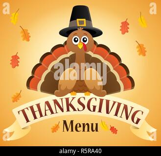 Thanksgiving Menü Thema Bild 2 Stockfoto