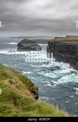 Die Küste in der Nähe von Kilkee, Irland, Europa. Stockfoto