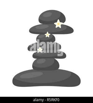 Wellness Steine Vektor symbol Icon Design. Stockfoto