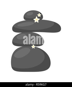 Wellness Steine Vektor symbol Icon Design. Stockfoto