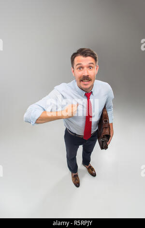 Job-Interview mit Manager im Büro Stockfoto