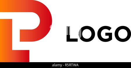 LP Firmenlogo vektor Vorlage. Stock Vektor
