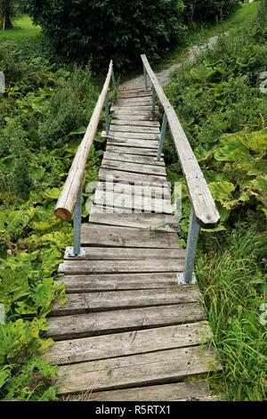 Holzbrücke Stockfoto