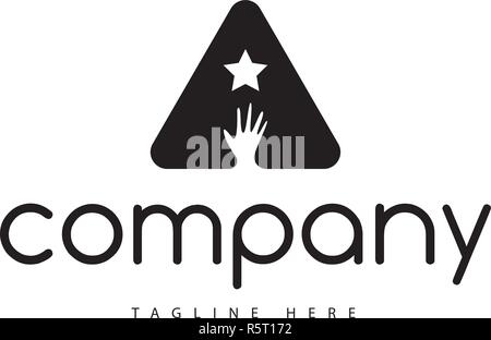 Eine Letter Star vektor Logo Image Stock Vektor