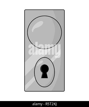 Dooe Knopf, Vektor symbol Icon Design. Stockfoto
