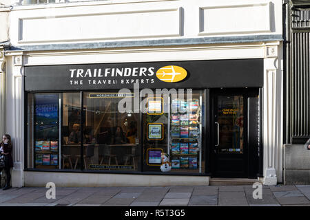 Trailfinders - Die Reiseexperten store in der Union Street, Bath, Großbritannien Stockfoto
