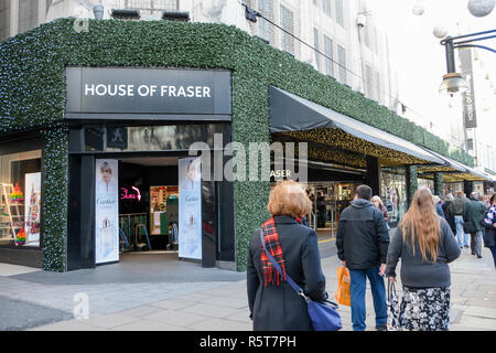 House of Fraser Kaufhaus, Oxford Street, London, UK Stockfoto