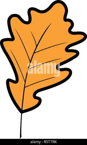 Trockene Blätter Symbol auf weißem Hintergrund, Vector Illustration Stock Vektor