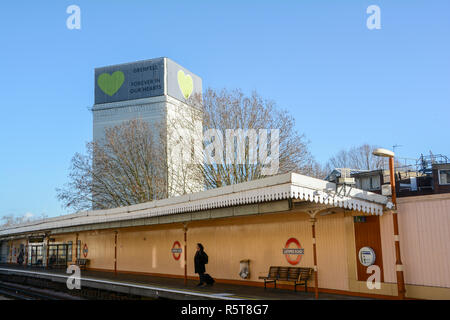 Grenfell Turm - Für immer in unseren Herzen, London, UK Stockfoto