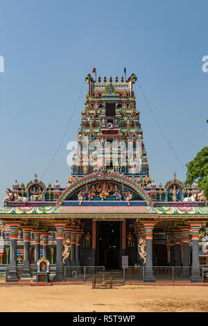 Hindu Tempel in der Nähe von Point Pedro, Bezirk Jaffna, Sri Lanka Stockfoto