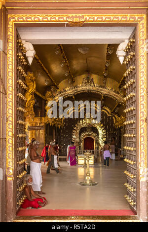 Innere Heiligtum in Nallur Kovil Tempel, Jaffna, Sri Lanka Stockfoto