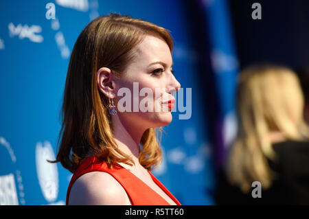 Emma Stone an der einundzwanzigsten British Independent Film Awards, an Old Billingsgate, London statt. Stockfoto