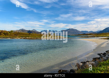 Sommaroy Insel, Tromso, Norwegen, Skandinavien, selektiven Fokus Stockfoto