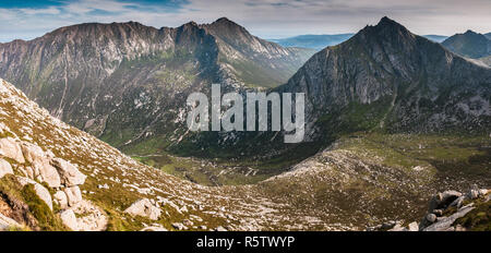 Goatfell und Cir Mhor, Isle of Arran, Schottland Stockfoto